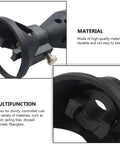 Super Cool Adjustable Horn Shaped Drill Locator Cover For Cordless Rotary Tool And Die Grinder close-up of durable black material and multifunctional design.