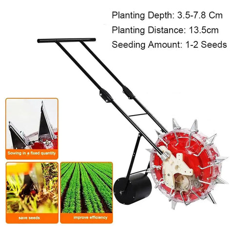 Hand Push Garden Seeder Planter For Precise Row Planting Of Corn Soybean Peanut And Cotton Eight Hole Manual Seeder