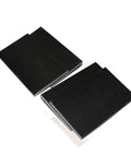 Image of Real Deal 3 X 5 Inch Replacement Fiberglass Spring Plate For Swivel Rocker Chairs in black, designed for outdoor patio seating.