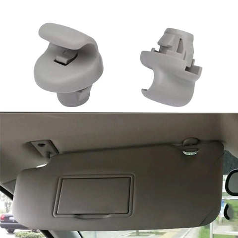 Nissan Sun Visor Clip Retainer Set Of 2 Durable Plastic Hook Clip For 350Z Frontier Versa Note FX35 FX45 G35 Juke Tiida