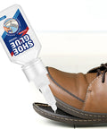 Clear Shoe Glue Sole Repair Kit For Boots And Sneakers, Pro Grade Heavy Duty Waterproof Adhesive With Microtips in use on a boot