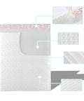 White Pearlized Bubble Mailers 14x16 Inch With 4 Inch Flap Waterproof Shockproof Padded Envelopes for mailing and packaging