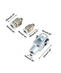 Mini Pneumatic Cylinder With 16mm Bore And 25mm Stroke, Double Acting Single Rod, Includes Y Connector And Two Pneumatic Quick Fittings For No Fuss Easy Setup MAL16x25 fittings