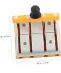 Heavy Duty Copper Double Pole Double Throw Safety Isolator Switch For Industrial Machinery 380V 100A Anti Arc Design top view with dimensions.