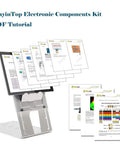 Electronic Component Fun Kit With Ebook Upgrade Starter Kit Includes Breadboard Jumpers PCB Soldering Kit LEDs And Resistors for Arduino Raspberry Pi ESP32 And ESP8266 Projects And Hands On Learning, PDF tutorial display