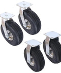 Haul Whatever You Need With These Heavy Duty 10 Inch Pneumatic Caster Wheels Set Of 4 Featuring Flat Proof Rubber Tires And Steel Hubs for easy movement