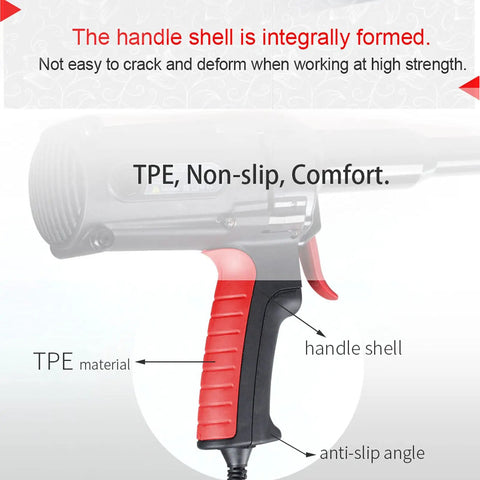 Heavy Duty 600W Electric Rivet Gun For 6.4Mm Blind Pop Rivets ergonomic TPE non-slip handle with anti-slip angle