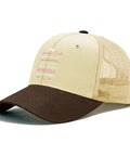 Beige and brown Womens Washed Cotton Dad Hat With Adjustable Strap Anti Sweat Band Lightweight And Breathable For Golf Or Everyday Sports