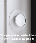 Wall Plate Cover Set For Google Nest Thermostat 2020 Snow Finish Durable Polycarbonate Material Easy Install Sleek Dope Look