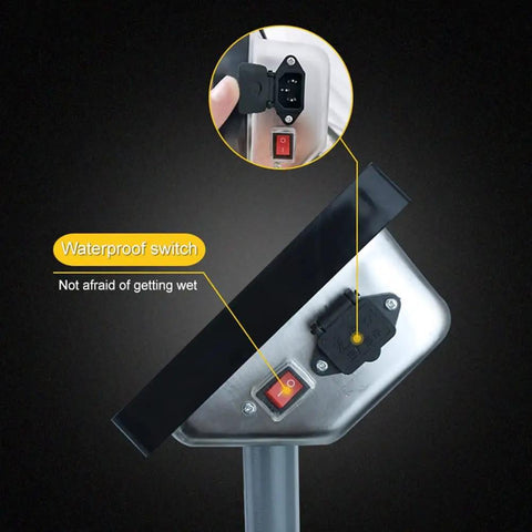 Hella Tough Digital Platform Scale With Big Led Display And Rust Resistant Deck waterproof switch detail for secure operation