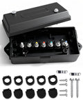 7 Pin Trailer Junction Box Waterproof 7 Way Wiring Organizer For RVs And Campers Keeps Your Wiring Harness Tidy And Protected Sealed Junction Box With Color Coded Screws For Quick Identification And Easy Rewiring