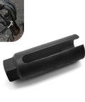 7/8 Inch 6-Point I-Type Side Gate Oxygen Sensor Socket For Car O2 Sensor Removal Tool, showcasing side view and hand usage