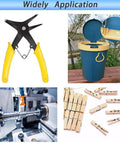 Collage showing tools and applications related to Torsion Springs Kit 15 Pieces 90 Degree V Shaped Wire Diameter 1.2mm for home repair and DIY projects.