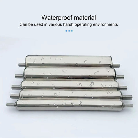 4 Stainless Steel Roller Wheels Set Heavy Duty Non Driven Load Rollers For Commercial Conveyors DIY Projects Weather Resistant