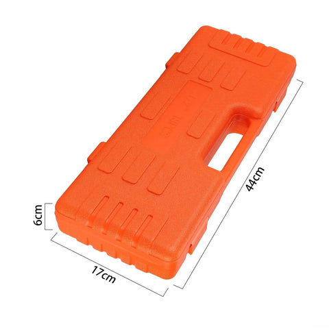 Top Notch 13-Piece Extended Pneumatic Impact Socket Set Crated With Premium Chrome Vanadium Steel Deep Sockets Covering 13mm To 32mm For Heavy Duty Auto Repair And Mechanic Grinds, orange hard case 44x17x6cm