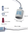 Ceramic E26 E27 Light Socket With 12 Inch Wire Lead, shown with dimensions and components, standard medium base screw lamp holder for bulbs.