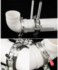 Heavy Duty Pipeline Tensioner With Ratchet Alignment Tool And Anti Slip Clamp for PP PVC Pipe 110mm in sewer construction