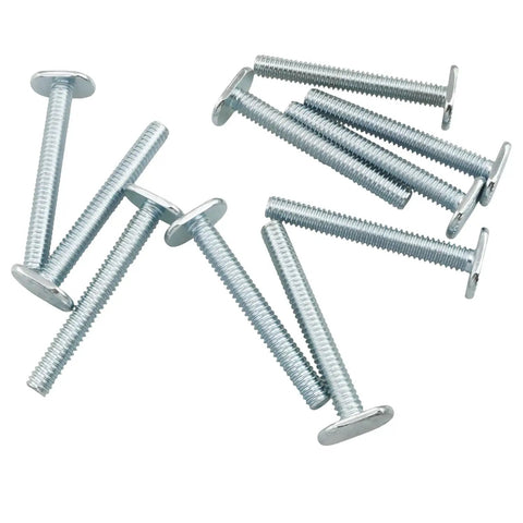 Rock Solid 10 Pack 1/4-20 Thread T Slots Rectangular Bolts Made From Tough Blue Zinc Carbon Steel Perfect For DIY Projects Machining Jobs And Industrial Maintenance Work That Needs To Last A Lifetime.