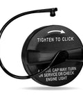 Gas Cap Fuel Cap Cover Replacement For Jeep Wrangler Grand Cherokee Compass Patriot Ram Charger Challenger Durango Easy Install ABS Plastic Oil Resistant Waterproof, showing close-up of cap with tether and instructions.