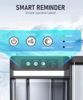 Smart operation panel of Solid Countertop Nugget Ice Maker That Chills Cocktails Swiftly With Squishy Soft Cubes.
