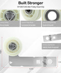Beefed Up Dryer Repair Kit with W10837240 Idler Pulley showing dimensions and features