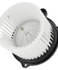 Heavy Duty Front HVAC Heater AC Blower Motor With Fan Cage For Kia Soul 2014 2019, featuring white fan blades and black casing.