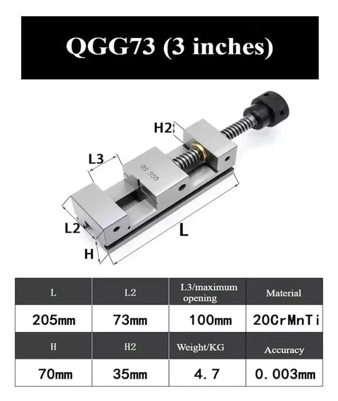 Precision Right Angle Vise Built Tough With Quenched Steel For Cnc And Grinding Work Clamps, 3 inch, 20CrMnTi material, precision design.