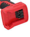 Heavy Duty 18V Cordless Rivet Kit With Brushless Motor And Bright LED Light For Automatic Fastening Pulling Ejecting System Fits 48-11-1820 Batteries Plus 10KN Force For Super Strong 1/8 To 3/16 Inch Rivets, red battery connector end