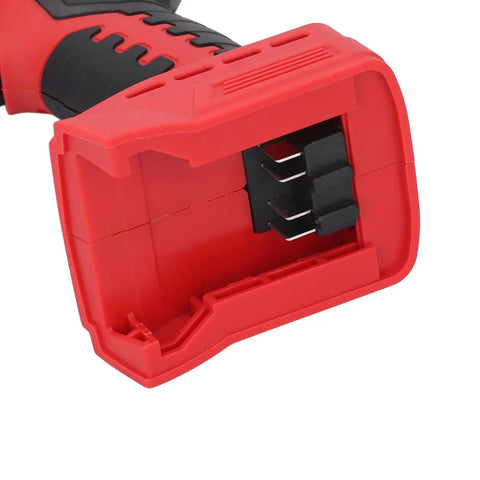 Heavy Duty 18V Cordless Rivet Kit With Brushless Motor And Bright LED Light For Automatic Fastening Pulling Ejecting System Fits 48-11-1820 Batteries Plus 10KN Force For Super Strong 1/8 To 3/16 Inch Rivets, red battery connector end