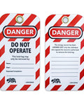 Lockout Tagout Tags Pack Of 30 Laminated And Weatherproof Red Do Not Operate Signs For Out Of Order Equipment Safe Lockout Safety Gear