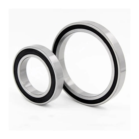 S6800-2RS Deep Groove Ball Bearing 10x19x5mm ABEC-5 stainless steel with double rubber cover, shown in two different sizes