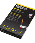Wire Marker Book With A To Z And Zero To Fifteen Labels For Electrical Wiring Perforated Pages You Can Tear Off Large Readable Print