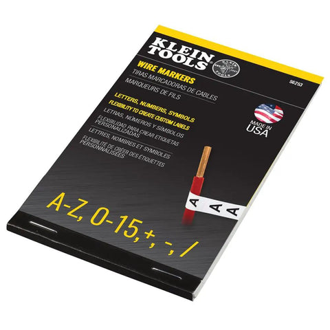 Wire Marker Book With A To Z And Zero To Fifteen Labels For Electrical Wiring Perforated Pages You Can Tear Off Large Readable Print