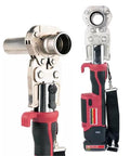 Heavy Duty Hydraulic Crimper Tool With 1550Lbf Force, 5000mAh Battery Electric Pipe Crimping Pliers with 360 degree rotation