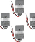 4 Pack Photocell Thermal Type Light Sensor Stem Mount Dusk To Dawn Hardwired Switch for Outdoor Lighting, barn lights