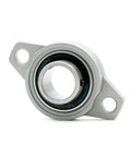 One Piece KFL Series Zinc Alloy Pillow Block Flange Bearing Unit Housing KFL08 silver 2-bolt bearing housing