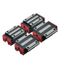 High Precision Linear Guide Rail Kit 4 PCS HGH15CA HGW15CC Slide Block Smooth Runner for CNC Router And Milling Machine Super Stable Setup, four blocks