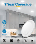 16 Pack Ultra Thin 6 Inch LED Recessed Can Lights Dimmable 1050 Lumens With Selectable CCT in kitchen ceiling
