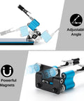 Soldering Helping Hands Set With 360 Degree Adjustable Magnetic Arms And Four Gooseneck Clamps Compact Steel Base for precise work