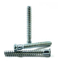 Heavy Duty 58Mm M7 Confirmat Screws Featuring A Countersunk Head And Cross Drive Tip For Hella Fast Knock Down Cabinet Assembly And Dang Solid Diy Builds 100 Pack, showing three screws.