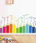 Colorful Kids Educational Wall Decals Set For Nursery Playroom Classroom Peel And Stick Removable Wall Stickers For Bedroom