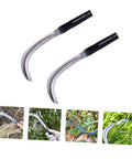 Two Piece Durable Mowing Sickle Garden Tool Set For Weeding, Harvesting, And Cultivation With A Comfortable Grip And Ergonomic Design