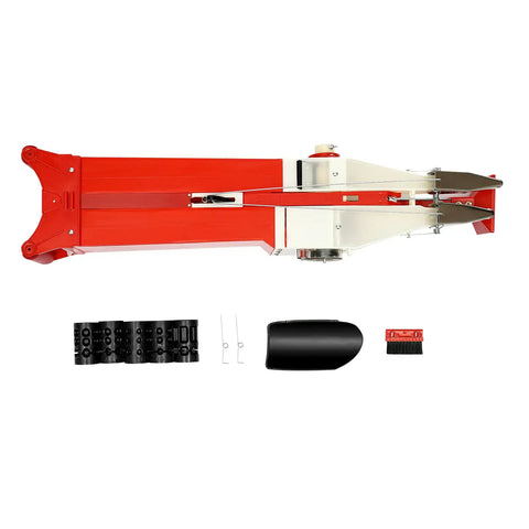 Top view of Handheld Seed Planter and Fertilizer Spreader for home garden use, showing tool components and attachments.