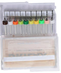 Micro Mini Drill Bit Set, Ten Tiny Tungsten Carbide Bits From 0.6mm To 1.5mm With 1/8 Inch Shank in clear PVC case