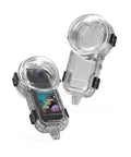 60M Professional Waterproof Case For Insta360 X5 With Full Accessory Pack displayed at different angles against white background.
