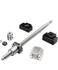 Get Your Smooth High Load Ballscrew Kit RM1605 With 550mm Travel Plus End Machined Support Housing BKBF12 And SFU1605 Coupler For Pro Machining Jobs. RM1605 ballscrew kit with support blocks and coupler