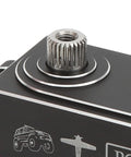 Close-up of Heavy Duty Badass Digital Servo With Killer 10Kg Torque Waterproof Coreless Motor for RC cars.