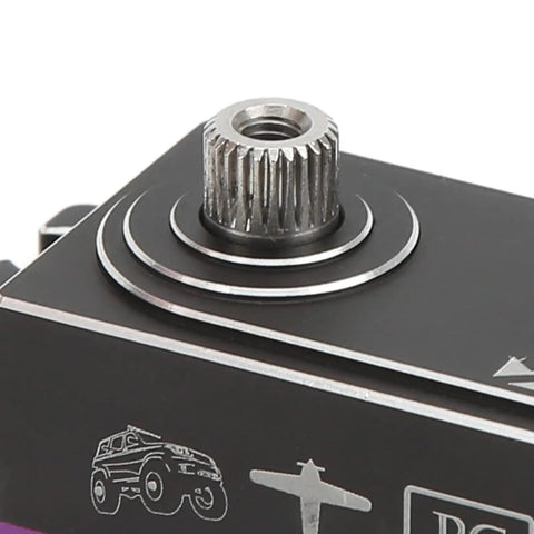 Close-up of Heavy Duty Badass Digital Servo With Killer 10Kg Torque Waterproof Coreless Motor for RC cars.