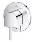 Plus Diverter Trim For 3 Way Rough-In Valves 29 902 And 29 903, chrome finish with clean cube and circle design, front view