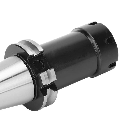 Milling Tool Holder SK40 ER32 Interface, 100mm Length, 0.05mm Precision, side view, 20CrMnTi steel, CNC tool mount